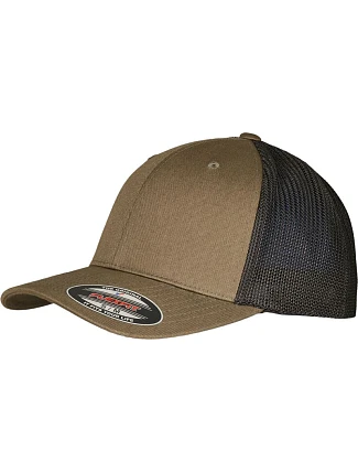 Flexfit 6511RM 6 panelová Trucker kšiltovka "Recycled" 55.11RM olive/black Flexfit 6511RM 6 panelová Trucker kšiltovka "Recycled" 55.11RM olive/black