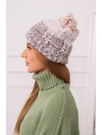 Fleecová čepice Dolores K303 hnědá+bílá+červená Fleecová čepice Dolores K303 hnědá+bílá+červená