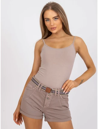 Šortky D63990Z62190K tmavě lila