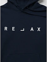 Pánská mikina s kapucí RELAX, tmavě modrá, FashionStreet NX0001BX Pánská mikina s kapucí RELAX, tmavě modrá, FashionStreet NX0001BX
