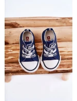 Dětské látkové tenisky BIG STAR KK374050 Námořnická modrá