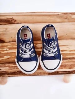 Dětské látkové tenisky BIG STAR KK374050 Námořnická modrá