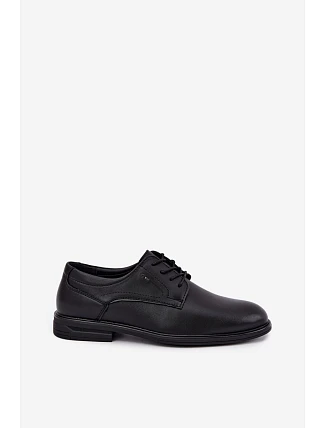 Pánské elegantní černé polobotky Calven Pánské elegantní černé polobotky Calven