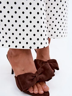 Klapky na podpatku model 228992 Step in style