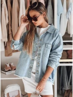 Dámská oversize džínová bunda TONACIO modrá FashionStreet TY4907