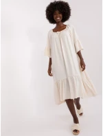 DHJ SK 6057 šaty.93 světle béžová DHJ SK 6057 šaty.93 světle béžová