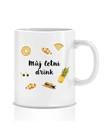 Personalizovaný klasický bílý keramický hrníček 300 ml s letním mixem