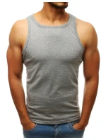 Pánské tílko bez potisku šedé FashionStreet RX3587