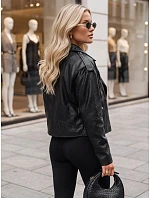 Dámská bunda ve stylu „Ramones“ z eko-kůže, černá, FashionStreet TY5919
