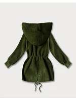 Bunda z alpaky s kapsami army (W010#)