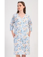 Dámské domácí šaty s tříčtvrtečním rukávem Karolína Dámské domácí šaty s tříčtvrtečním rukávem Karolína