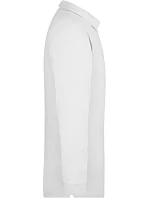 Daiber JN 22 Piqué polo s dlouhým rukávem z těžké bavlny 02.0022 white