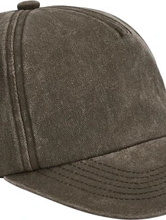 Beechfield B 657 5 panelová vintage kšiltovka "Relaxed" 53.0657 vintage brown