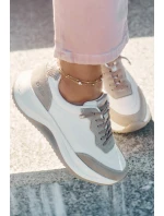 Dámské Semišové Tenisky Na Platformě Big Star RR274A344 HI-POLY SYSTEM Béžové