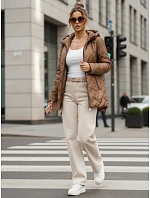Dámská přechodná bunda TY5608 hnědá - FashionStreet