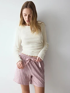 Dámské pyžamové šortky Mix & Match Shorts 01 Red růžové - TRIUMPH