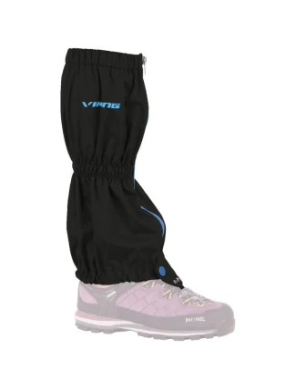 Nepromokavé trekingové kamaše Viking Volcano se stahovacím lemem nahoře černé (850/19/6743/15)