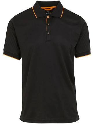 Regatta TRS 264 Piqué polo "Navigate" 36.S264 black/orange pop Regatta TRS 264 Piqué polo "Navigate" 36.S264 black/orange pop
