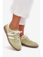 Nízké Kožené Sneakery Dámské Limetkové Ismina