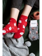 Steven ponožky art.136 Vánoční dámské 35-40