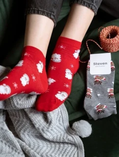 Steven ponožky art.136 Vánoční dámské 35-40