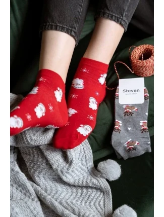 Steven ponožky art.136 Vánoční dámské 35-40