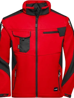 Daiber JN 844 Pracovní letní softshellová bunda - Strong 02.0844 red/black