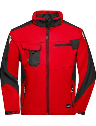 Daiber JN 844 Pracovní letní softshellová bunda - Strong 02.0844 red/black Daiber JN 844 Pracovní letní softshellová bunda - Strong 02.0844 red/black
