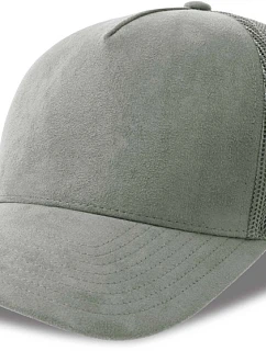 Atlantis Headwear Rapper Suede-S 5 panelová Trucker kšiltovka 33.0261 grey