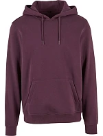 Build your Brand BY 011 Mikina s kapucí z těžké bavlny 56.0011 plum purple Build your Brand BY 011 Mikina s kapucí z těžké bavlny 56.0011 plum purple