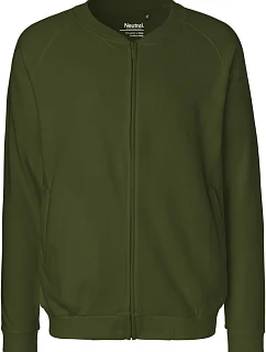 Neutral O 73501 Unisex mikina z bio bavlny 77.7301 military