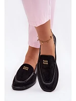 Dámské ploché mokasyny Vinceza Černé