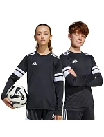 Adidas Squadra 25 dětské tričko s dlouhým rukávem černobílé JJ0047
