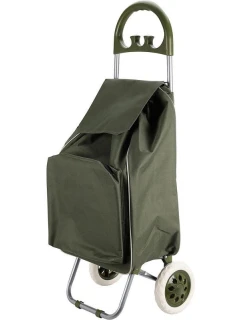 NÁKUPNÍ VOZÍK NA KOLEČKÁCH S RÁMEM 40L ZELENÝ