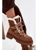 Dámské sněhule s kožíškem Camel Irmara Dámské sněhule s kožíškem Camel Irmara