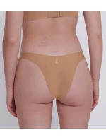 Dámská tanga ZERO Feel 2.0 Tiny tanga - BROWN - hnědé 00CM - SLOGGI