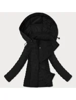 Lehká černá dámská bunda s odepínací kapucí J Style (16M9230-392)