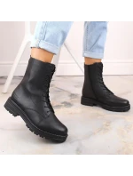 Pohodlné zateplené kožené boty pro ženy Remonte W RKR622 black - Rieker Pohodlné zateplené kožené boty pro ženy Remonte W RKR622 black - Rieker