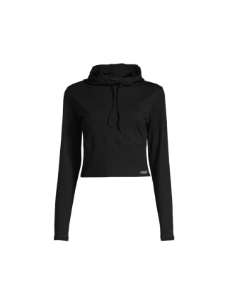 CASALL Studio Mikina s kapucí černá CASALL Studio Mikina s kapucí černá