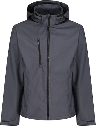 Regatta TRA 701 3-vrstvá softshellová bunda s kapucí "Venturer" 36.A701 seal grey/black Regatta TRA 701 3-vrstvá softshellová bunda s kapucí "Venturer" 36.A701 seal grey/black
