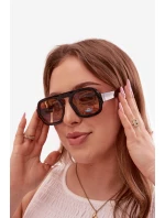 Dámské sluneční brýle s UV filtrem Černo-hnědé