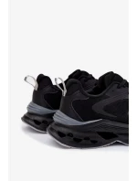 Pánské sportovní boty na platformě Big Star – černé Pánské sportovní boty na platformě Big Star – černé