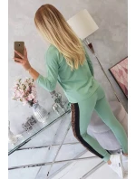 Tmavě mátová sada s leopardím potiskem Tmavě mátová sada s leopardím potiskem