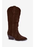 Kozačky na podpatku  model 222727 Step in style