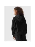 Dívčí nepruhovaná mikina s kapucí 4F Junior 4FJWAW24TSWSF1213-20S