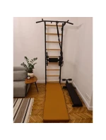 SKLÁDACÍ GYMNASTICKÁ MATRACE HNĚDÁ 180CM BENCHK SKLÁDACÍ GYMNASTICKÁ MATRACE HNĚDÁ 180CM BENCHK