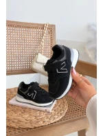 Sportovní tenisky dětské na suchý zip černé Galisse