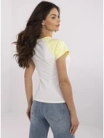 Tričko NM TS V7939.50 bílá žlutá Tričko NM TS V7939.50 bílá žlutá