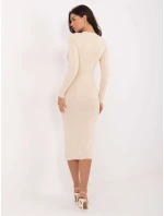 PM SK šaty DF61032.80 světle béžové