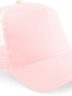 Beechfield B 640B Dětská 5 panelová kšiltovka Trucker 53.640B pastel pink/pastel pink